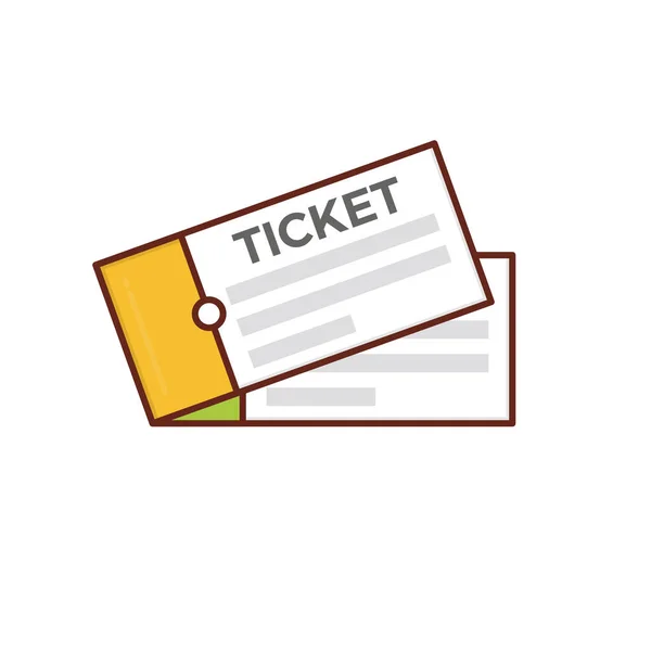 Ticket Vector Illustration Transparent Background Premium Quality Symbols Vector Line — Stock Vector