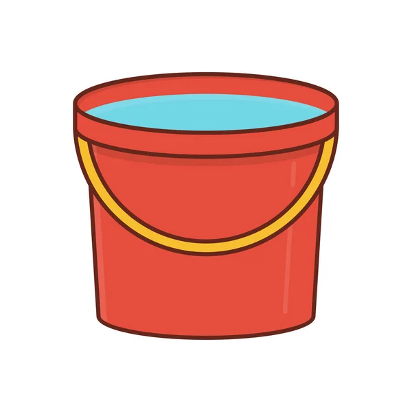 Bucket Vector Illustration Transparent Background Premium Quality Symbols Vector Line — Stock Vector