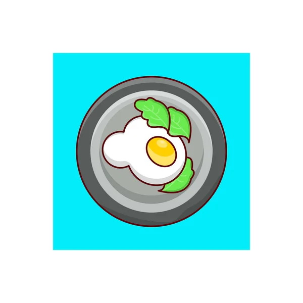 Omelet Vector Illustration Transparent Background Premium Quality Symbols Vector Line — Διανυσματικό Αρχείο