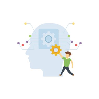 Yapay yönetim yapan çocuk.