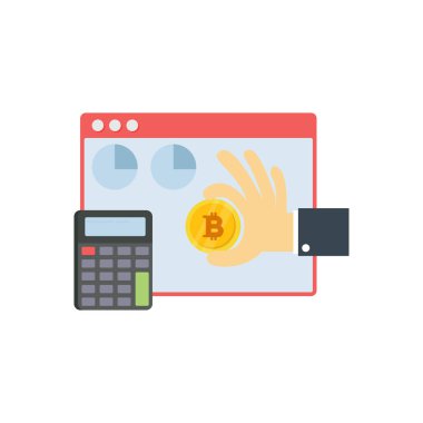 Çocuk web sayfasında bir bitcoin biriktiriyor..