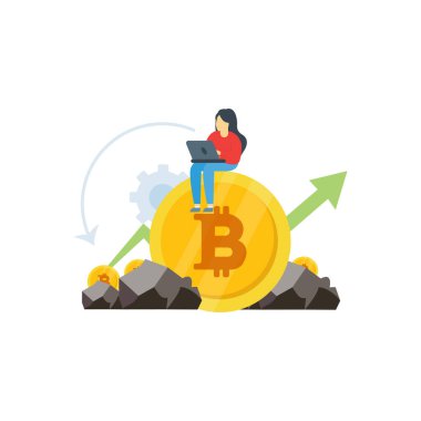 Kız bitcoin çıkarıyor..