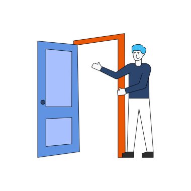 Çocuk kapıyı açar..