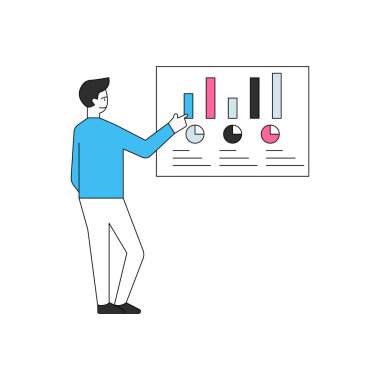 Çocuk grafiğe bakıyor..