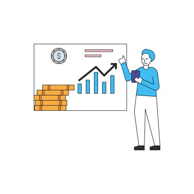 Çocuk dolar grafiğine bakıyor..