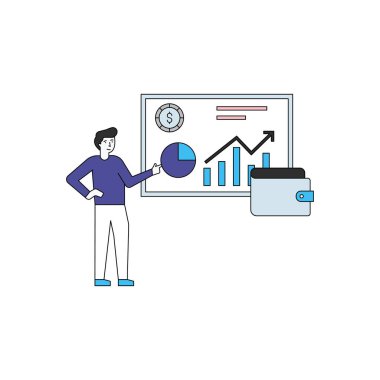 Çocuk grafiğe bakıyor..