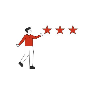 Çocuk bir reyting yıldızı veriyor..