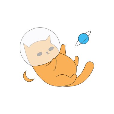 Kedi uzayda dinleniyor..