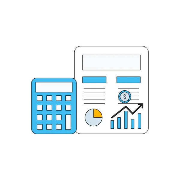 Calculation Done Calculator — Stock Vector