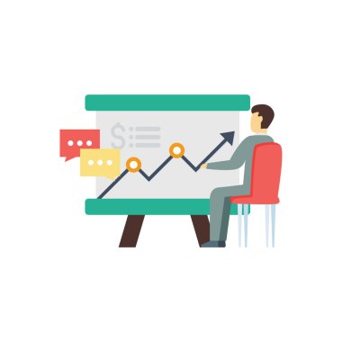 Çocuk dolar sunumu üzerinde çalışıyor..