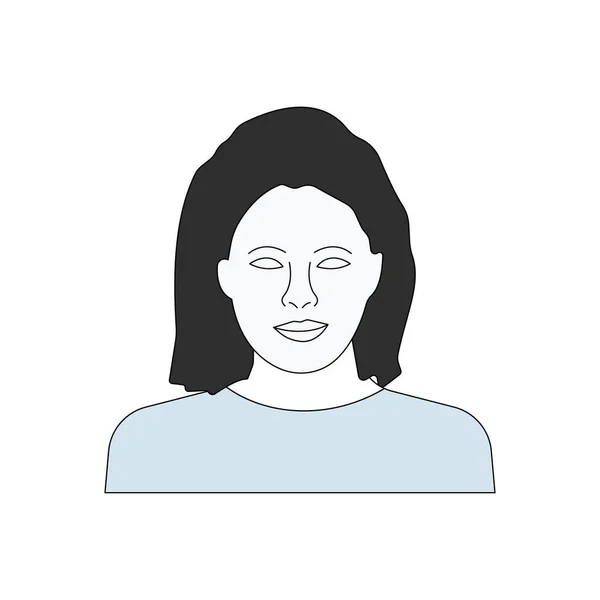 Esta Una Foto Una Mujer — Vector de stock