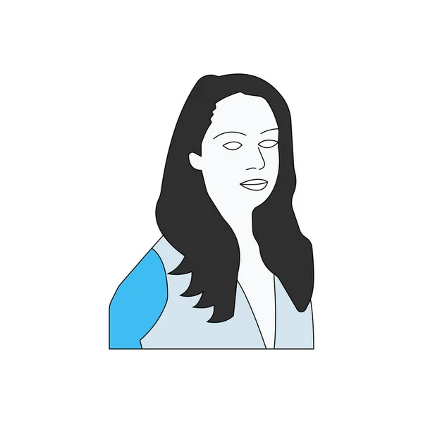 Esta Imagen Del Modelo Femenino — Vector de stock