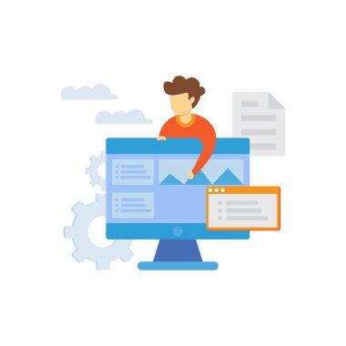 Çocuk monitörü tutuyor..