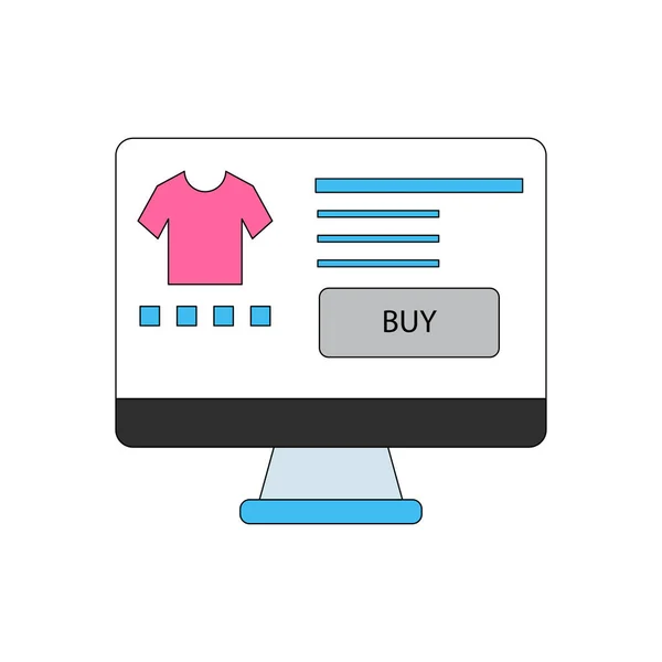 Shopping Sker Online — Stock vektor