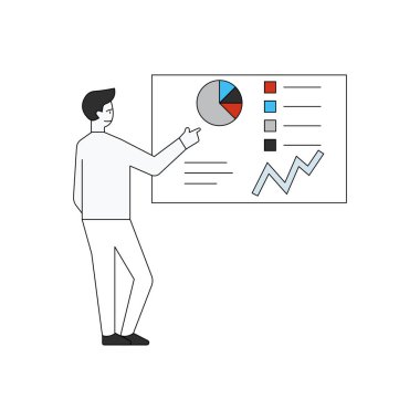 Çocuk grafiğe bakıyor..