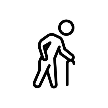 Saydam bir arkaplan üzerinde kişi vektör çizimi. Premium kalite sembolleri. Konsept ve grafik tasarım için ince çizgi simgesi.