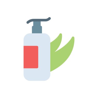 Şeffaf bir arkaplan üzerinde aloe vera losyon vektör çizimi. Konsept ve grafik tasarım için premium kalite simgeleri..