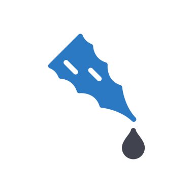 Şeffaf bir arkaplan üzerinde aloe vera damla vektör çizimi. Konsept ve grafik tasarım için en iyi kalite sembolleri..