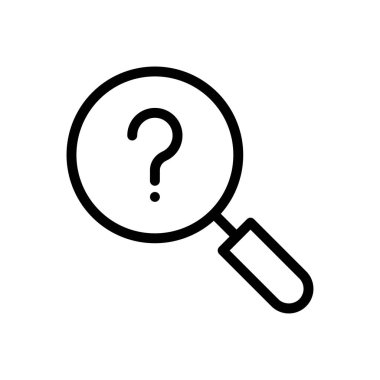 Şeffaf bir arkaplan üzerinde arama vektörü illüstrasyonu.Premium kalite sembolleri. Konsept ve grafik tasarım için ince çizgi simgesi.