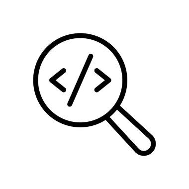 Şeffaf bir arkaplan üzerinde arama vektörü illüstrasyonu.Premium kalite sembolleri. Konsept ve grafik tasarım için ince çizgi simgesi.