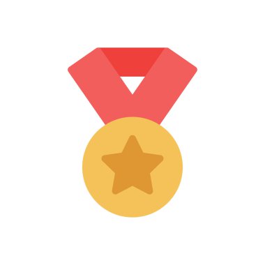 Şeffaf bir arkaplan üzerinde madalya vektör illüstrasyonu. Konsept ve grafik tasarımı için birinci sınıf kalite simgeler..