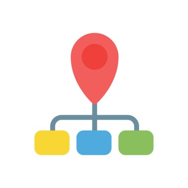 Şeffaf bir arkaplan üzerinde konum ağ vektör illüstrasyonu. Konsept ve grafik tasarımı için prim kalite simgeleri..