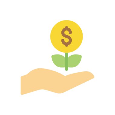 Saydam bir arkaplan üzerinde dolar büyüme vektörü illüstrasyonu. Konsept ve grafik tasarımı için birinci sınıf kalite simgeler..