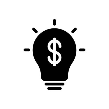 Saydam bir arkaplan üzerinde dolar fikri vektör illüstrasyonu. Konsept ve grafik tasarım simgeleri için kaliteli semboller..