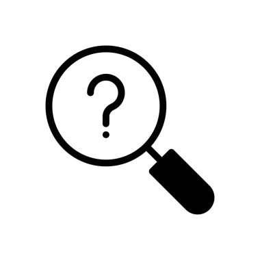 Şeffaf bir arkaplan üzerinde arama işareti çizimi. Konsept ve grafik tasarımı için mükemmel kalite sembolleri..