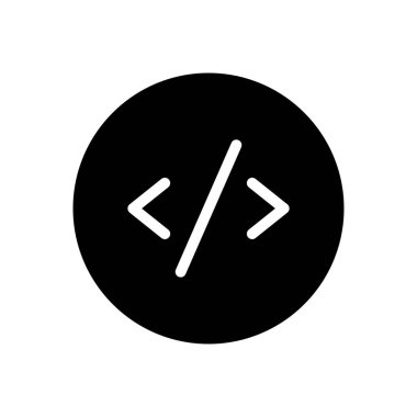 Şeffaf bir arkaplan üzerinde kodlama vektör illüstrasyonu. Konsept ve grafik tasarımı için mükemmel kalite sembolleri..