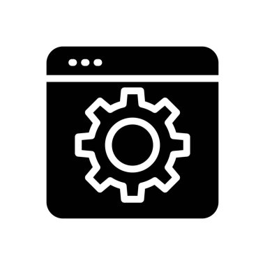 Saydam bir arkaplan üzerinde web sayfası çizimi. Konsept ve grafik tasarımı için en iyi kalite sembolleri..