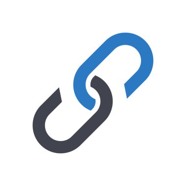 Şeffaf bir arkaplan üzerinde bağlantı vektör illüstrasyonu. Konsept ve grafik tasarım için mükemmel kalite sembolleri..