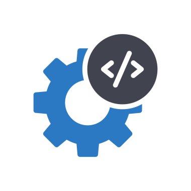 Şeffaf bir arkaplan üzerinde kodlama vektör illüstrasyonu ayarlanıyor. Konsept ve grafik tasarımı için mükemmel kalite sembolleri..