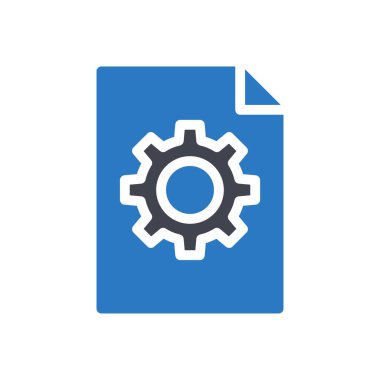 Şeffaf bir arkaplan üzerinde dosya vektör illüstrasyonu ayarlanıyor. Konsept ve grafik tasarımı için kaliteli semboller..