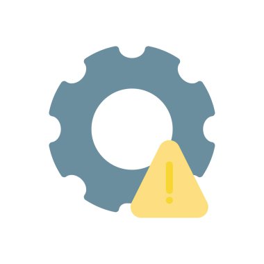 Şeffaf bir arkaplan üzerinde uyarı vektör illüstrasyonu ayarlanıyor. Konsept ve grafik tasarım için premium kalite simgeleri..