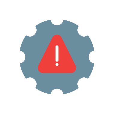 Şeffaf bir arkaplan üzerinde uyarı vektör illüstrasyonu ayarlanıyor. Konsept ve grafik tasarım için premium kalite simgeleri..