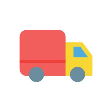 Şeffaf bir arkaplan üzerinde kamyon vektör çizimi. Konsept ve grafik tasarım için birinci sınıf kalite simgeler..