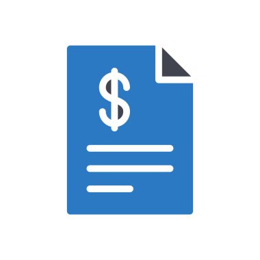 Şeffaf bir arkaplan üzerinde fatura vektör illüstrasyonu. Konsept ve grafik tasarımı için mükemmel kalite sembolleri..