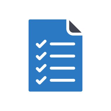 Şeffaf bir arkaplan üzerindeki denetleme listesi vektör illüstrasyonu. Konsept ve grafik tasarımı için mükemmel kalite sembolleri..