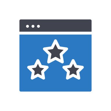 Saydam bir arkaplan üzerinde web sayfası derecelendirme vektör çizimi. Konsept ve grafik tasarımı için mükemmel kalite sembolleri..