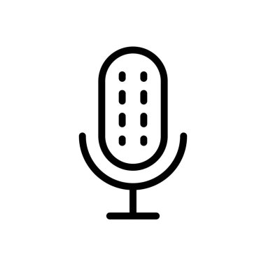 Şeffaf bir arkaplanda ses vektörü çizimi. Premium kalite sembolleri. Konsept ve grafik tasarım için ince çizgi simgesi.