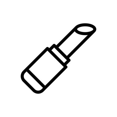 Şeffaf bir arkaplanda ruj vektör çizimi. Premium kalite semboller. Konsept ve grafik tasarım için ince çizgi simgesi.