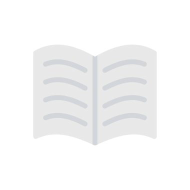 Saydam bir arkaplan üzerinde kitap okuma vektörü illüstrasyonu. Konsept ve grafik tasarımı için prim kalite simgeleri..