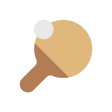 Şeffaf bir arkaplan üzerinde ping pong vektör illüstrasyonu. Konsept ve grafik tasarımı için premimium kalite simgeleri..