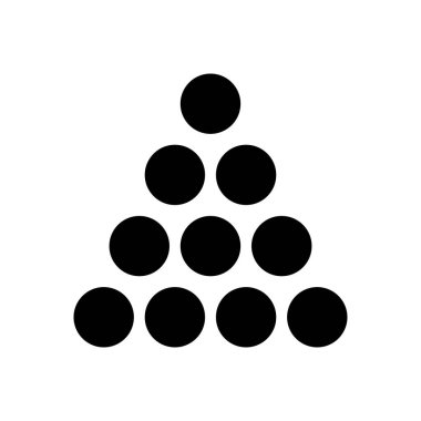 Saydam bir arkaplan üzerinde bilardo topu vektör çizimi. Konsept ve grafik tasarımı için özel kalite semboller..