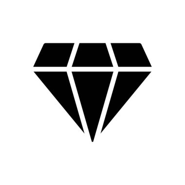 Şeffaf bir arkaplanda elmas vektör çizimi. Konsept ve grafik tasarım simgeleri için kaliteli semboller..