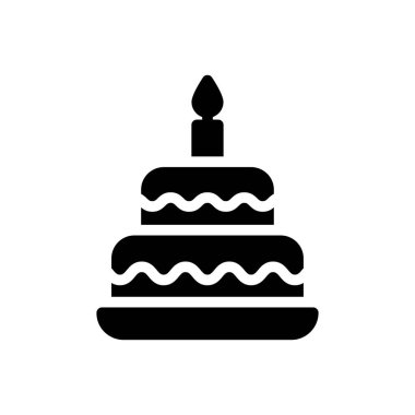 Şeffaf bir arkaplan üzerinde doğum günü vektörü çizimi. Konsept ve grafik tasarımı için özel kalite semboller..