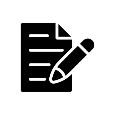 Kağıt, şeffaf bir arkaplan üzerine vektör illüstrasyonunu yazar. Konsept ve grafik tasarımı için birinci sınıf kalite semboller..