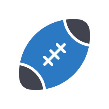 Şeffaf bir arkaplan üzerinde rugby vektör çizimi. Konsept ve grafik tasarımı için özel kalite semboller..