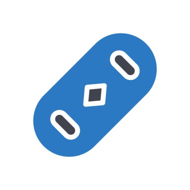 Saydam bir arkaplan üzerinde kaykay vektör çizimi. Konsept ve grafik tasarımı için özel kalite semboller..